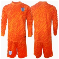 Dětský Fotbalový dres Anglie Brankářské ME 2024 Domácí Dlouhý Rukáv (+ trenýrky)